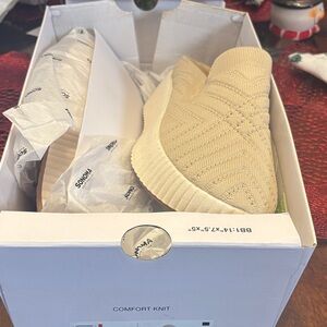 Beige Comfort Knit Slip-On Shoes